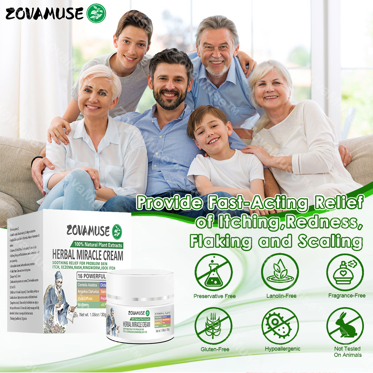 Herbal Miracle Cream for Stubborn Skin Issues