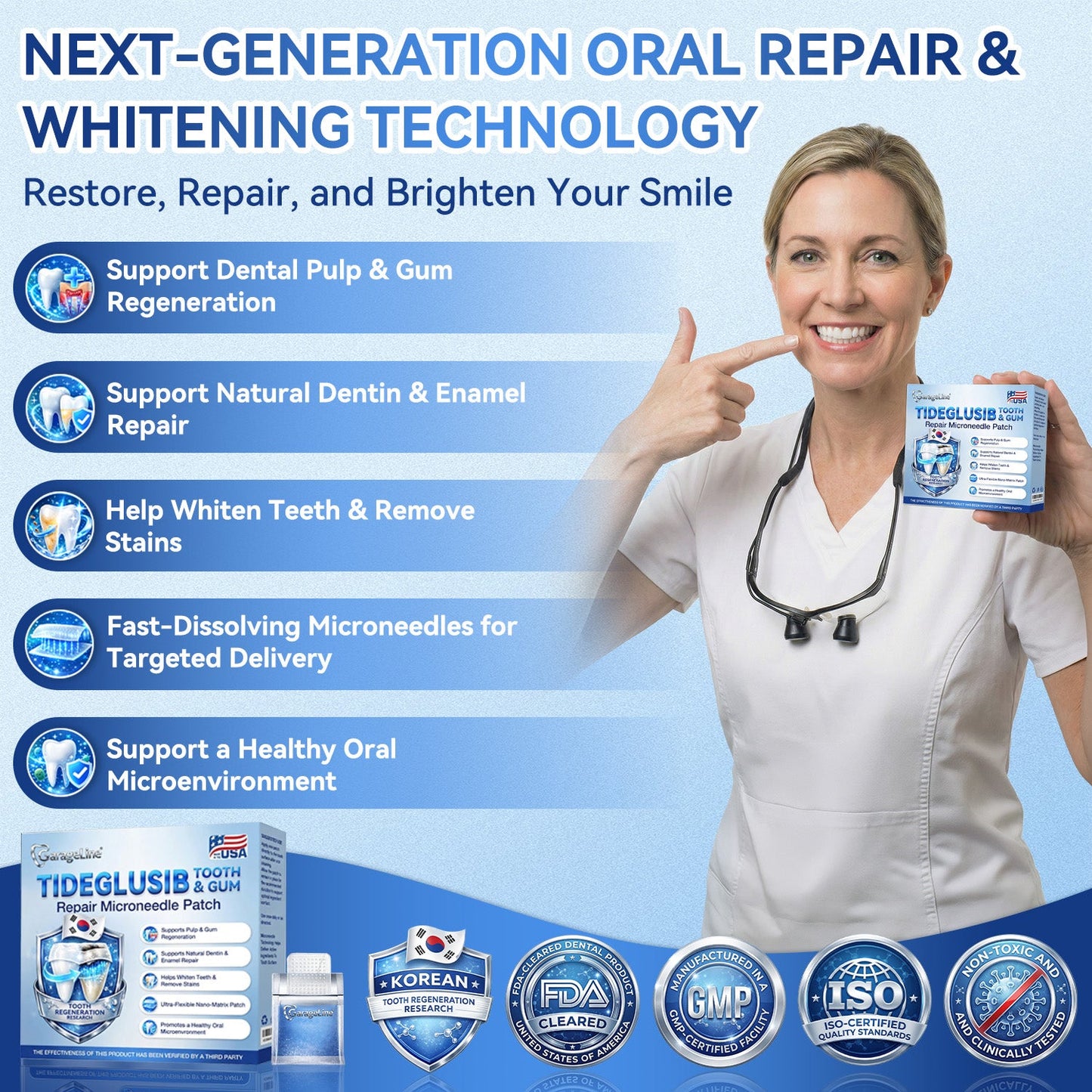 LUMIVO® 🦷 Tideglusib Oral Strips 💡 Fast-Dissolving Tooth & Gum Care for Stronger, Healthier Smiles 😁
