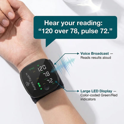 Aurora Tech™ Wrist Blood Pressure Monitor