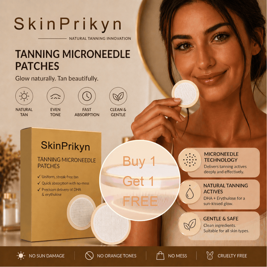 SkinPrikyn™  Tanning Microneedle Patches ✨ 10-Minute Natural Glow ☀️ Lasts Up to 14 Days