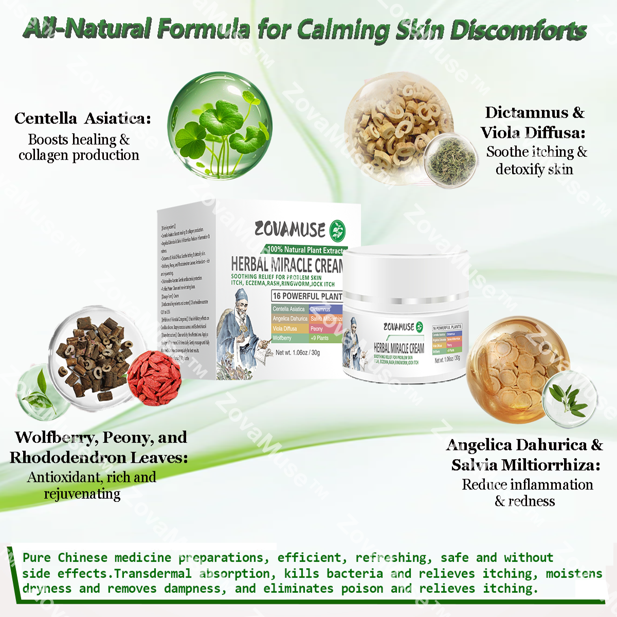 Herbal Miracle Cream for Stubborn Skin Issues