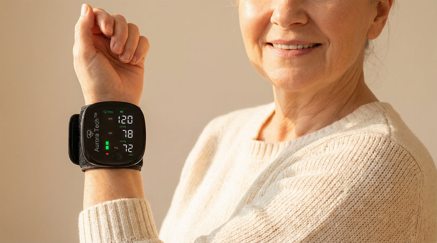 Aurora Tech™ Wrist Blood Pressure Monitor