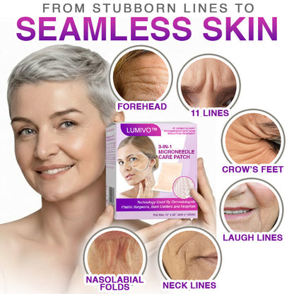 LUMIVO® 3-in-1 Microneedle Anti-Aging Patch