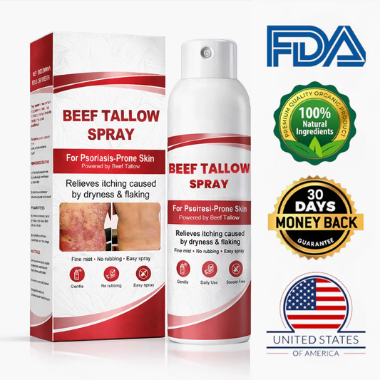 Beef Tallow Spray for Itchy, Flaky Psoriasis Skin