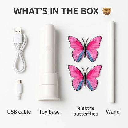 🐱 Smart Butterfly Cat Toy — Automatic Rotating Teaser to Keep Your Cat Active & Curious 🐾