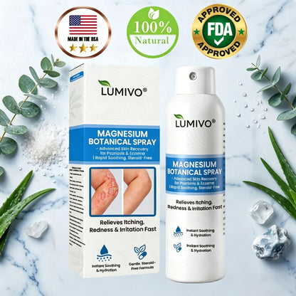 🔥LUMIVO® Magnesium Botanical Spray – Advanced Skin Recovery for Psoriasis & Eczema | Rapid Soothing, Steroid-Free